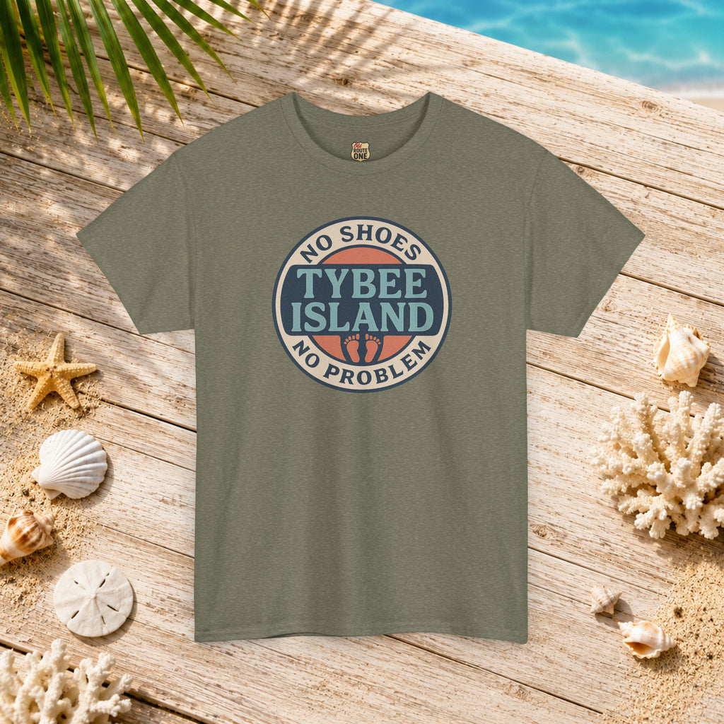 Tybee Island No Shoes No Problem , Everyday Tees