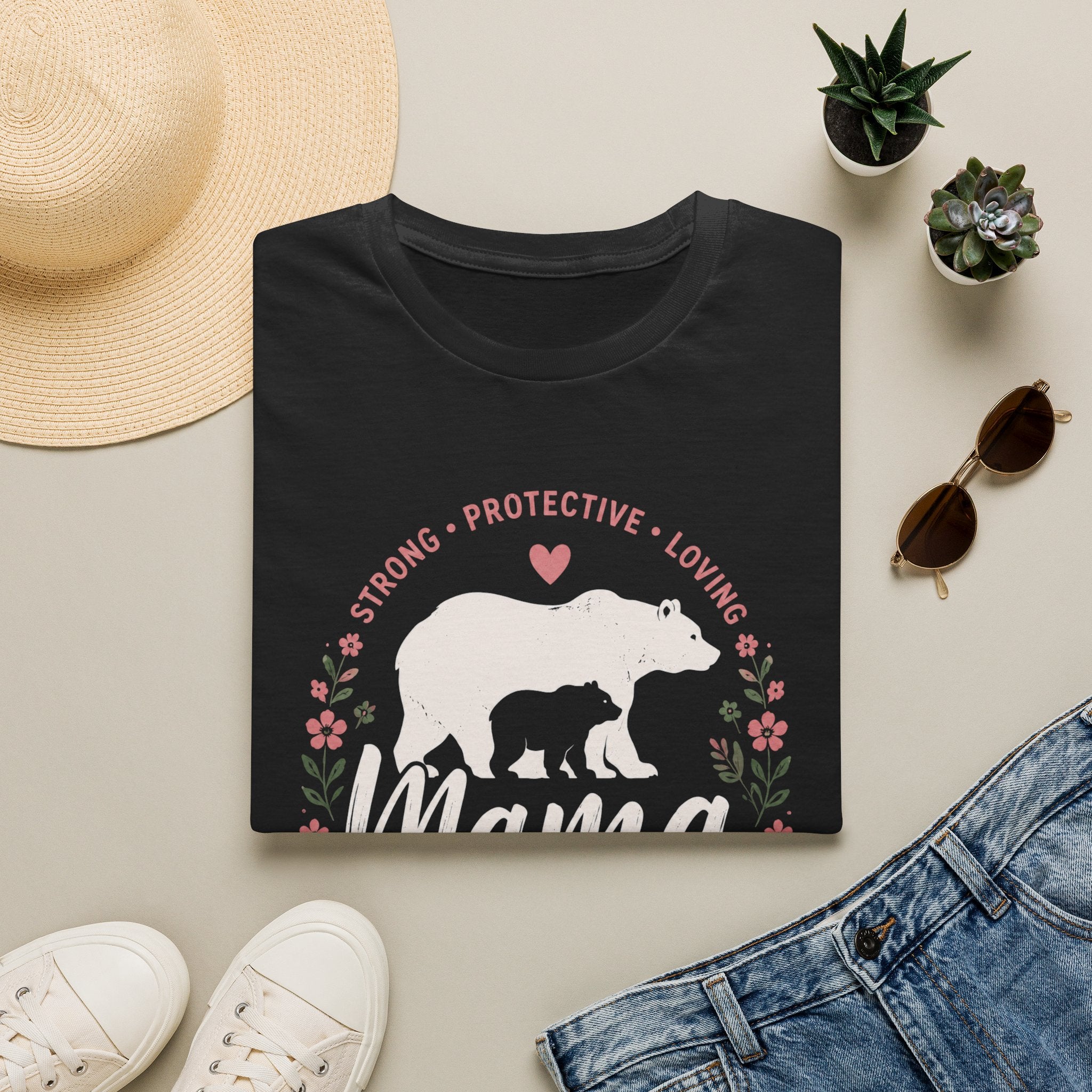 Mama Bear floral T-Shirt