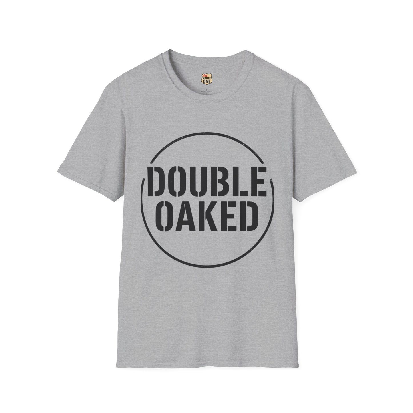 DOUBLE OAKED, Bourbon, Graphic T-shirt, Tee, Casual Gift, Unisex Apparel