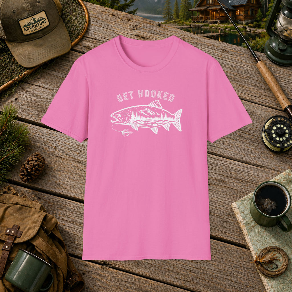 Get Hooked fishing T-Shirt