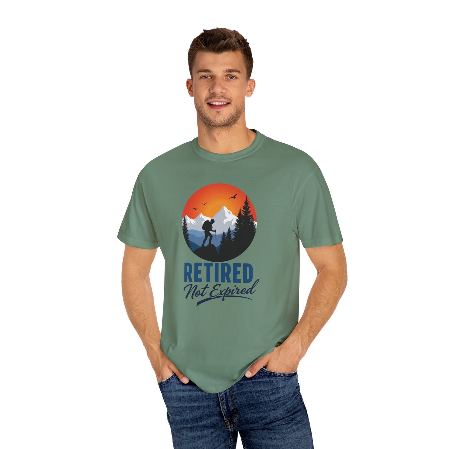 Retired Not Expired, Retirement Gift T-Shirt Dad Birthday tshirt Granddad gift Retired Father Gift Shirt Nature Lover Gift Hiking Tee Outdoors shirt