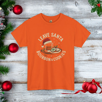 Santa Bourbon & Cookies Unisex Tee