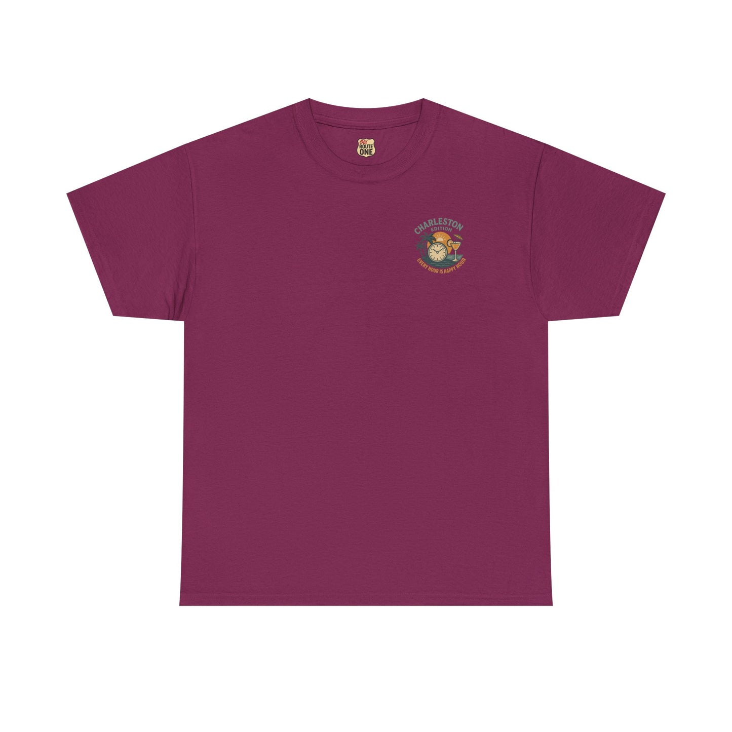 Charleston Edition Every Hour Is Happy Hour, Everyday Tees, Gift for Him/Her, Comfortable Fashion, Eco-Friendly