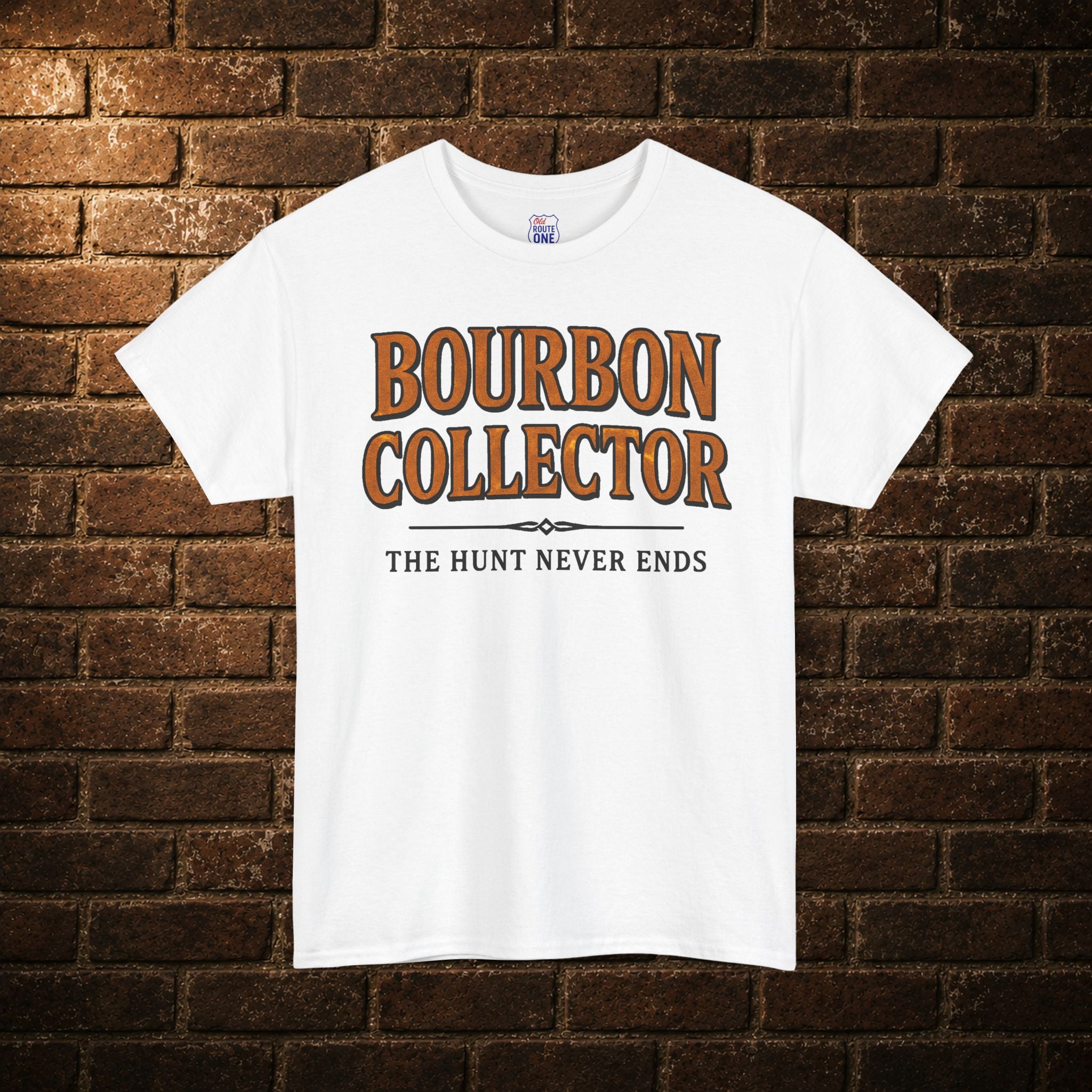 Bourbon Collector The Hunt Never Ends t-shirt