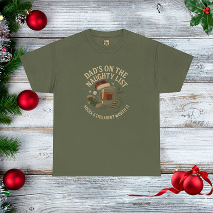 NEW Dad's on the Naughty List t-shirt