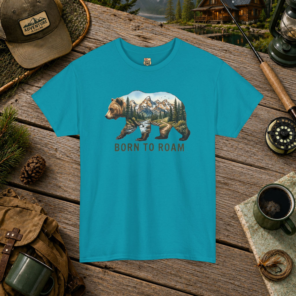 Born To Roam Bear T-shirt