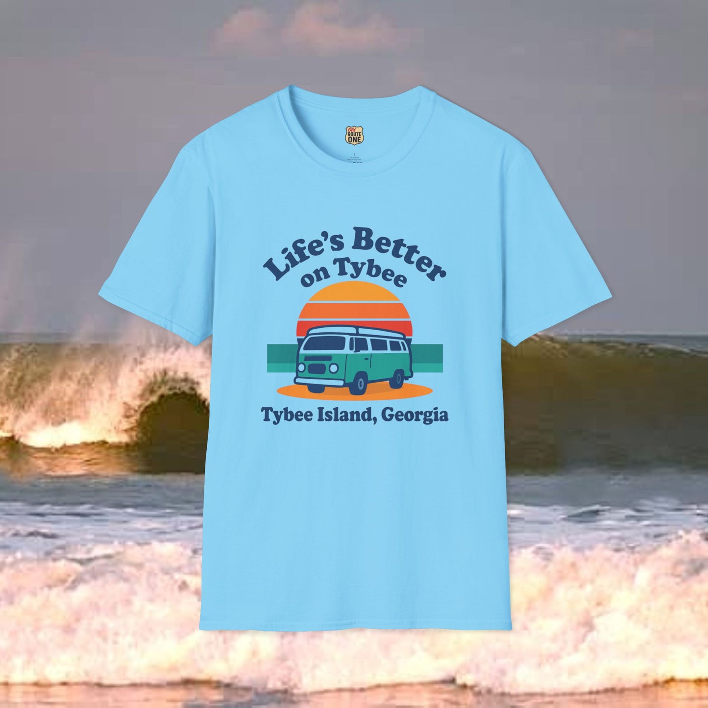 Life's Better On Tybee, Gildan 64000 Softstyle T-Shirt, Comfortable Graphic Tee, Casual Wear, Gift for Him/Her, Everyday Style, Summer Essential
