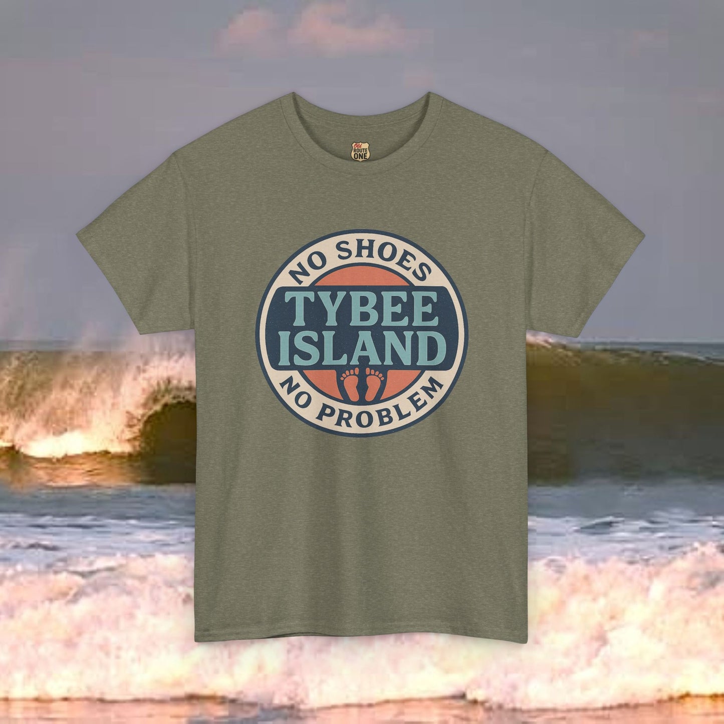 Tybee Island No Shoes No Problem , Everyday Tees, Gift for Him/Her, Comfortable Fashion, Eco-Friendly