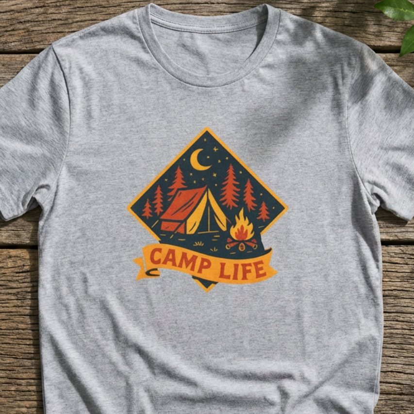 Camping Night Campfire T-Shirt
