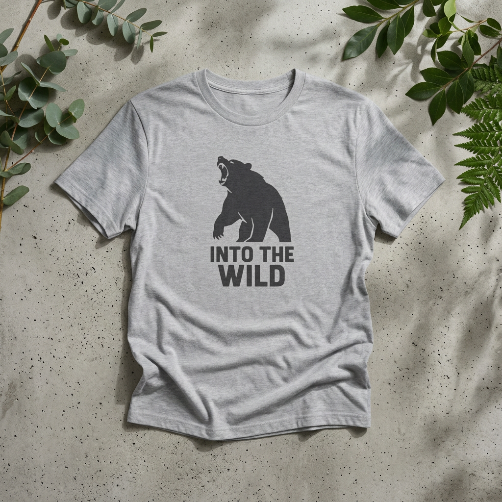 Bear silhouette with text T-Shirt