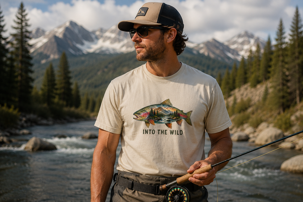 Into The Wild Trout T-Shirt – Fishing Nature Tee