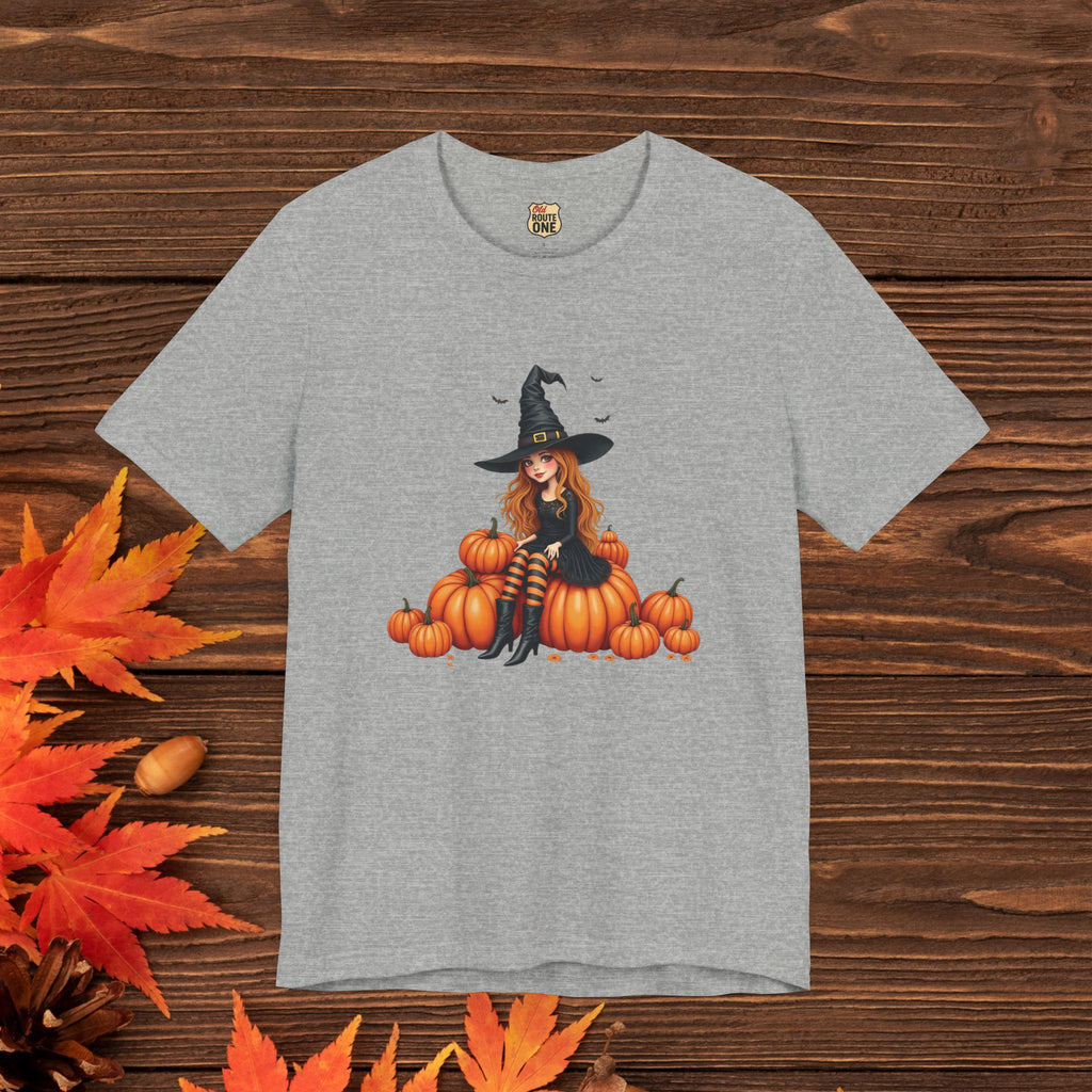 Cute Halloween Witch Short Sleeve Tee