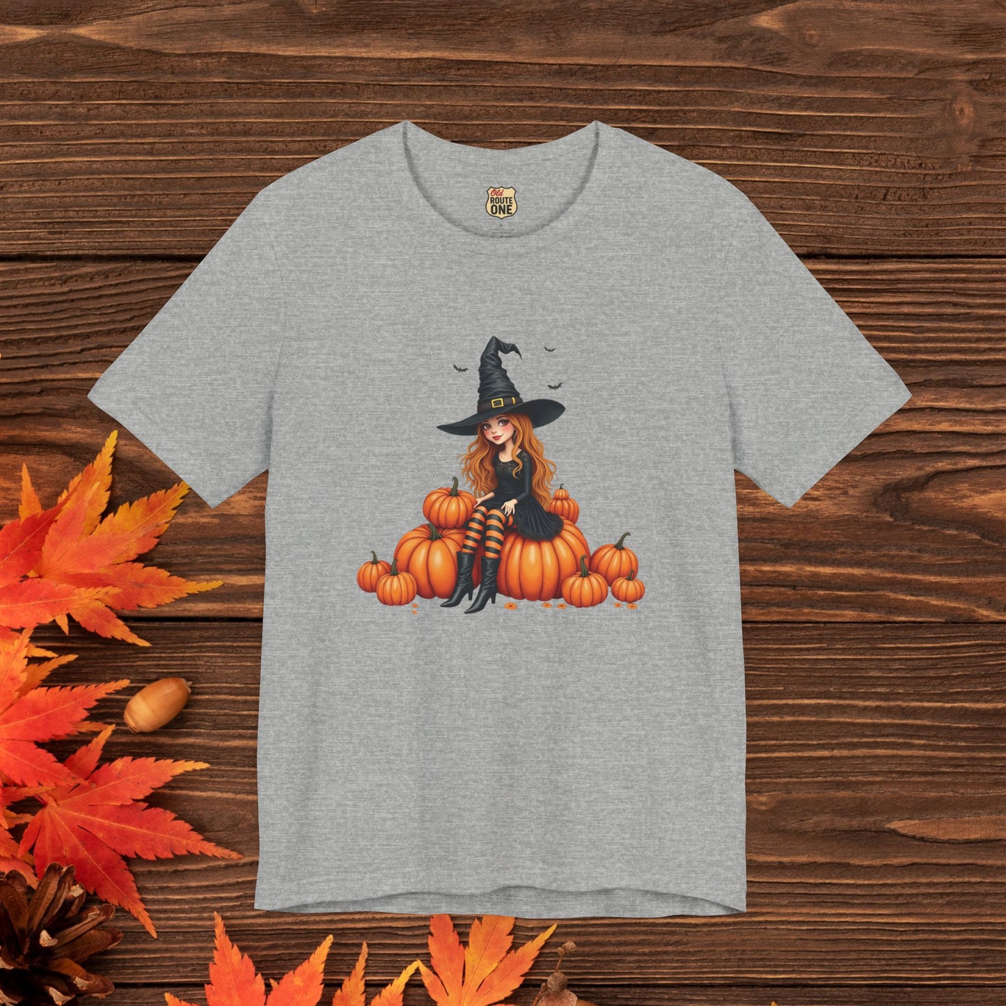 Cute Halloween Witch Short Sleeve Tee - Spooky Fashion, Autumn Style, Pumpkin Lovers Gift, Cute Witch Shirt, Festival Apparel, Comfy [...]