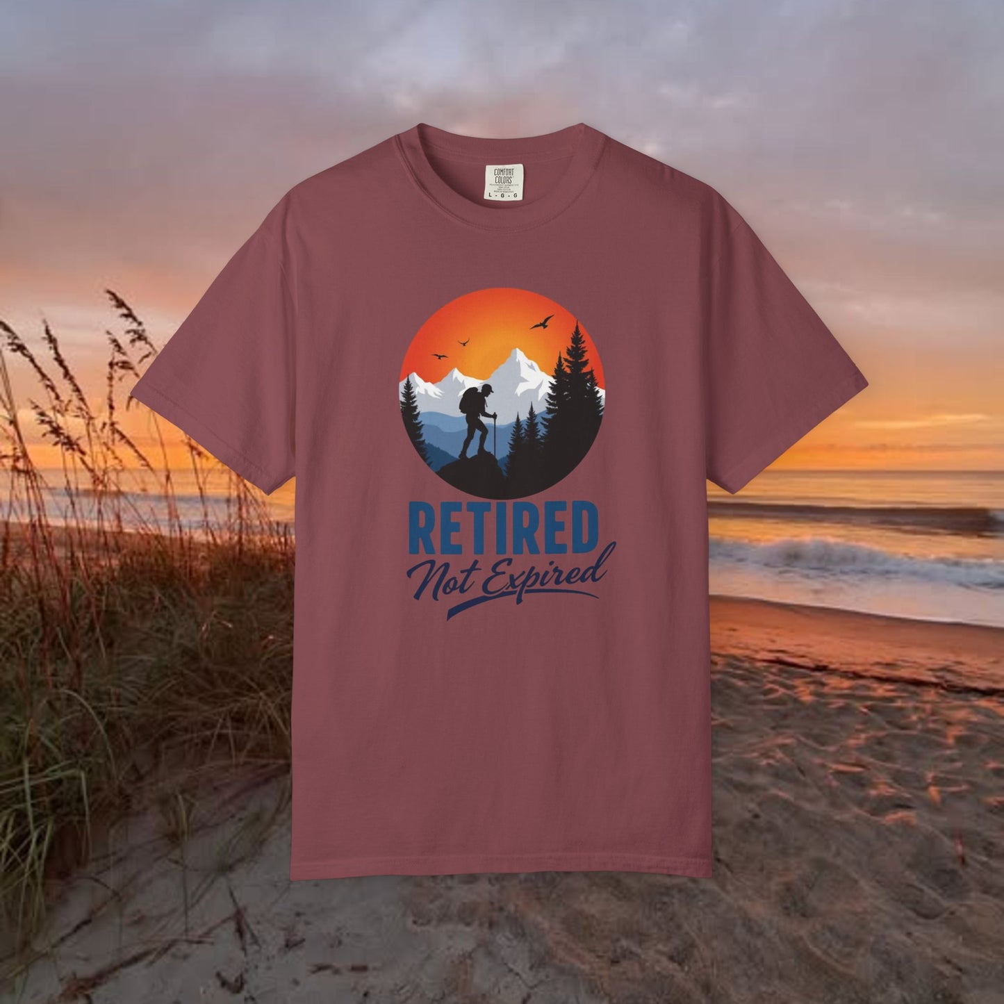 Retired Not Expired, Retirement Gift T-Shirt Dad Birthday tshirt Granddad gift Retired Father Gift Shirt Nature Lover Gift Hiking Tee Outdoors shirt