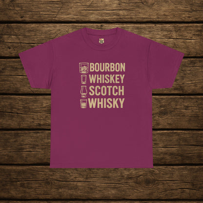 Bourbon Whiskey Scotch Whisky T-shirt