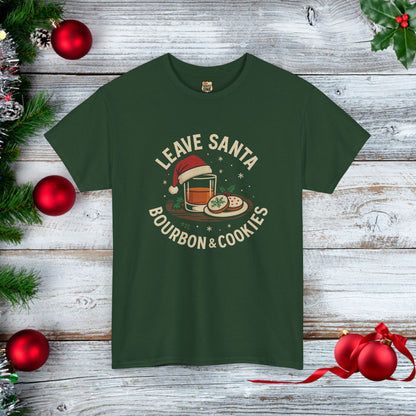 Santa Bourbon & Cookies Unisex Tee