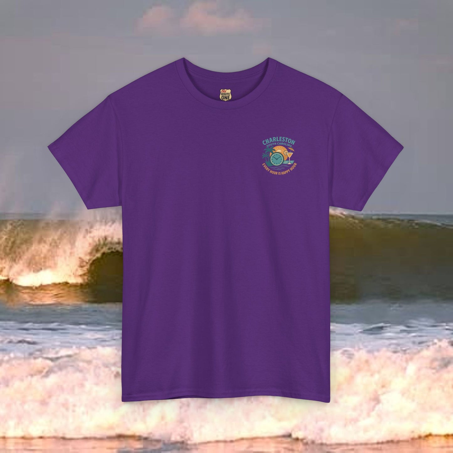 Charleston South Carolina Every Hour Is Happy Hour, Everyday Tees, Gift for Him/Her, Comfortable Fashion, Eco-Friendly