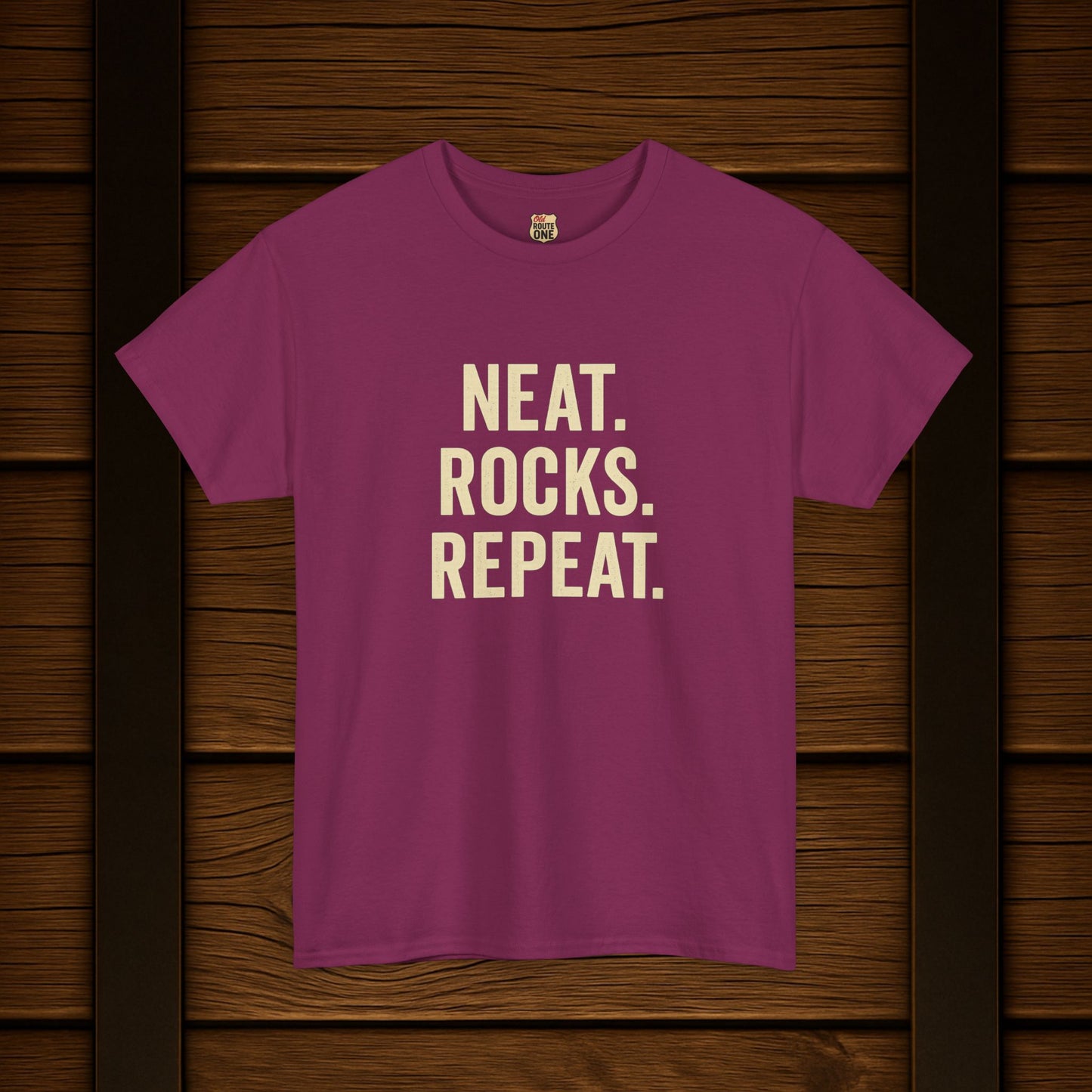 Neat. Rocks. Repeat. T-shirt
