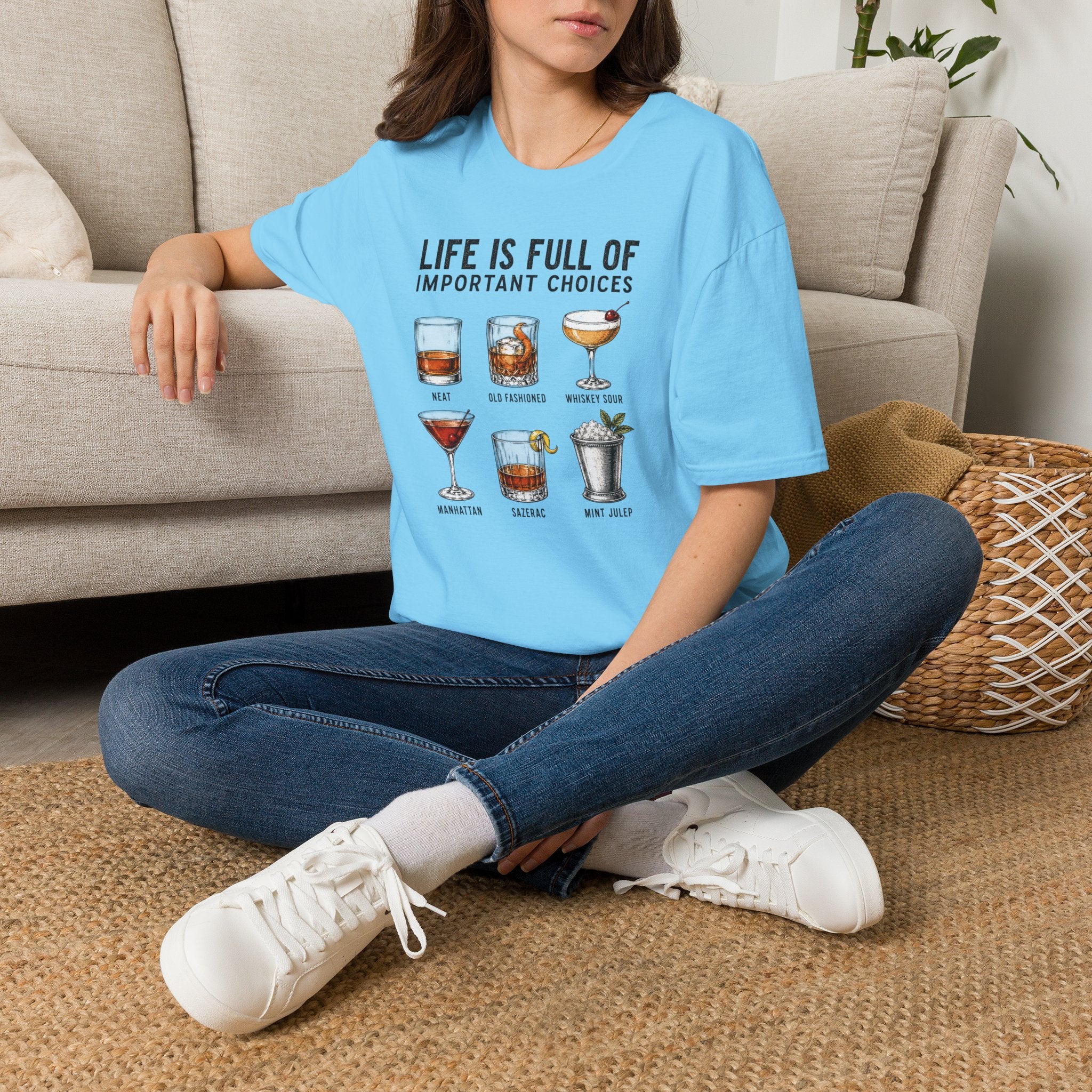 Life Is Full Of Important Choices cocktail T-Shirt