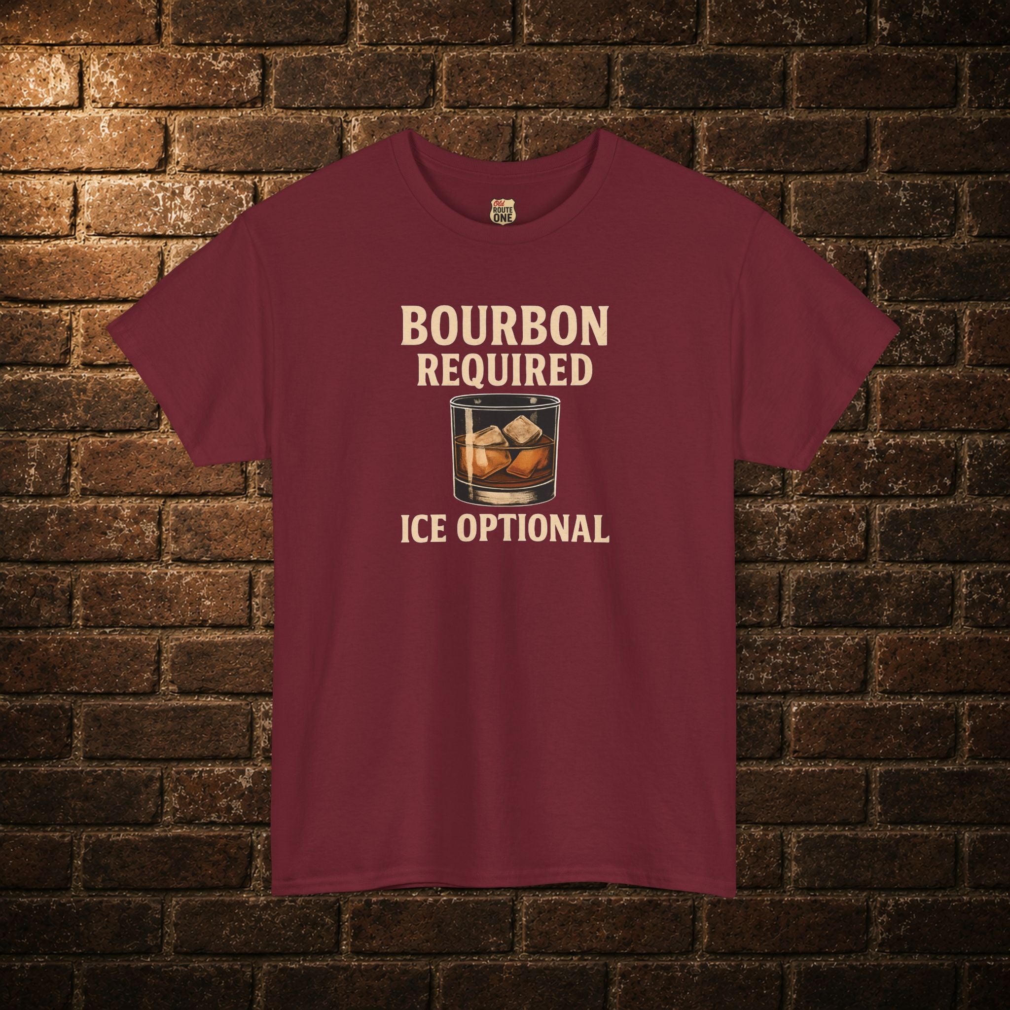 Bourbon Required Ice Optional T-shirt