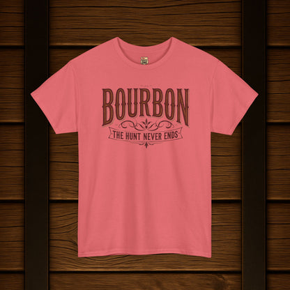 Bourbon The Hunt Never Ends T-shirt