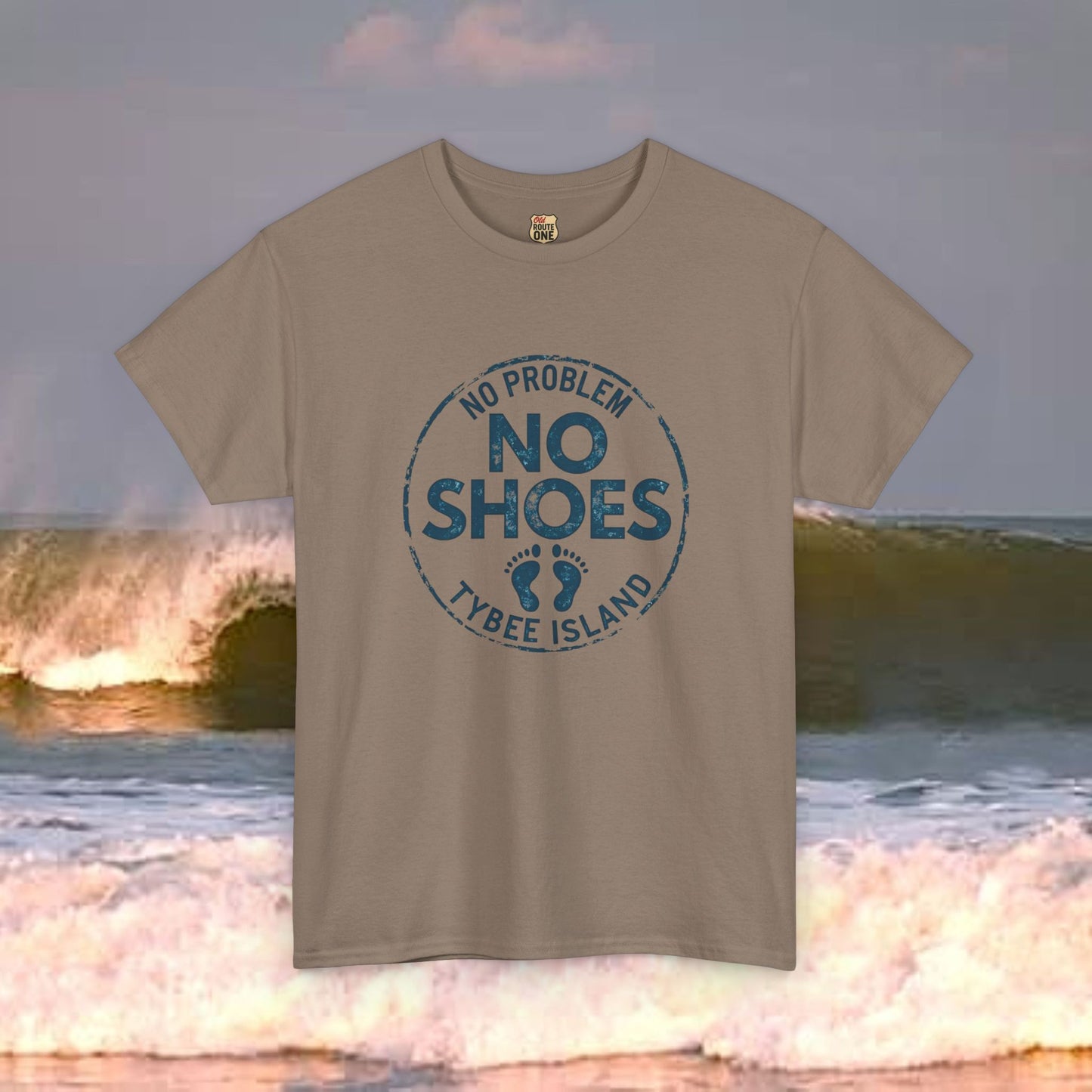 Tybee Island No Shoes No Problem, Everyday Tees, Gift for Him/Her, Comfortable Fashion, Eco-Friendly