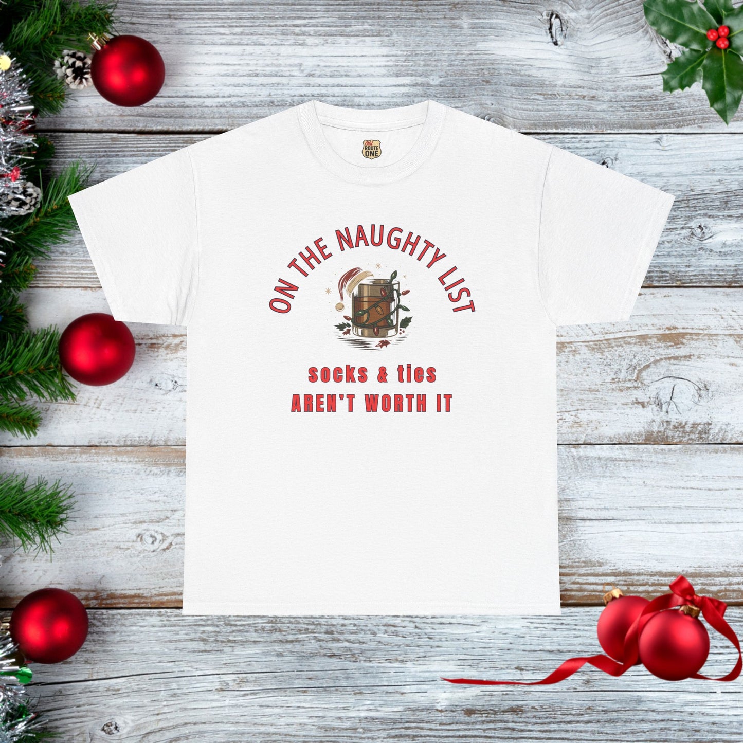 NEW On the Naughty List - Holiday Cheer T-shirt