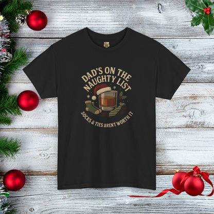 NEW Dad's on the Naughty List t-shirt