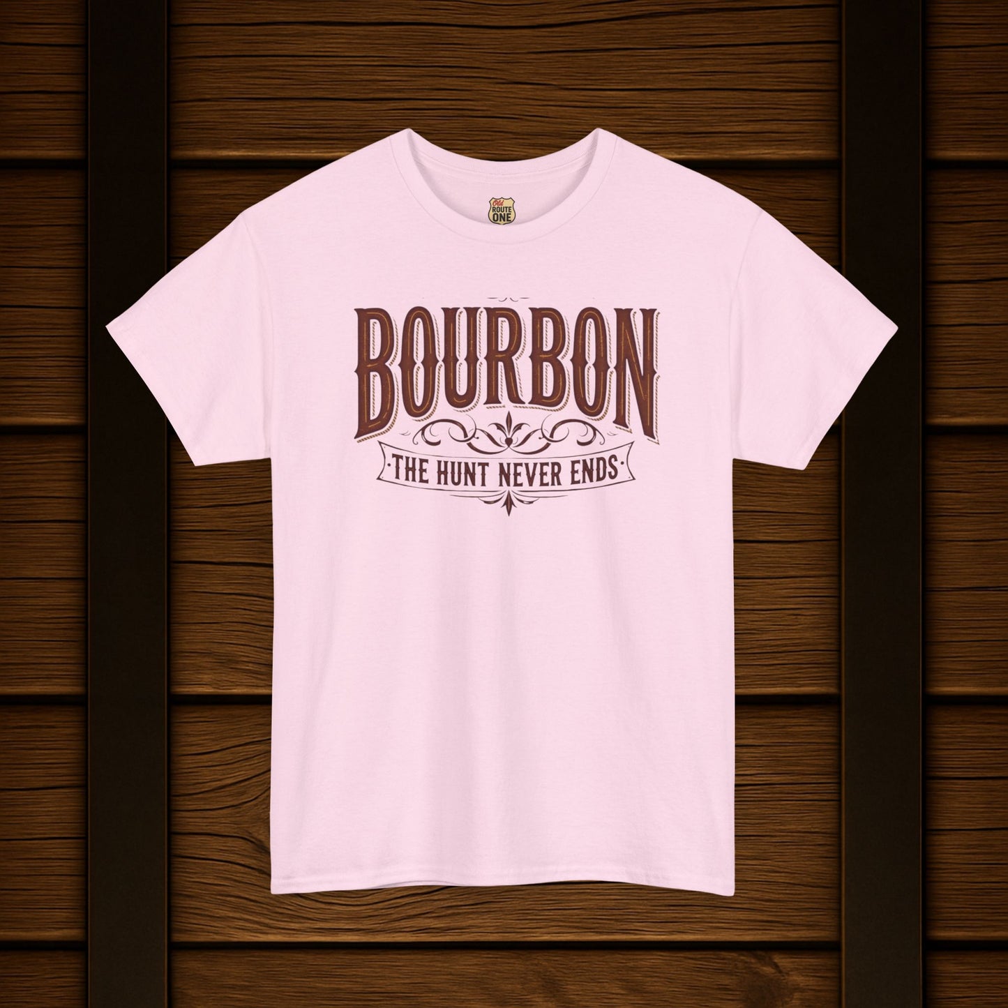 Bourbon The Hunt Never Ends T-shirt