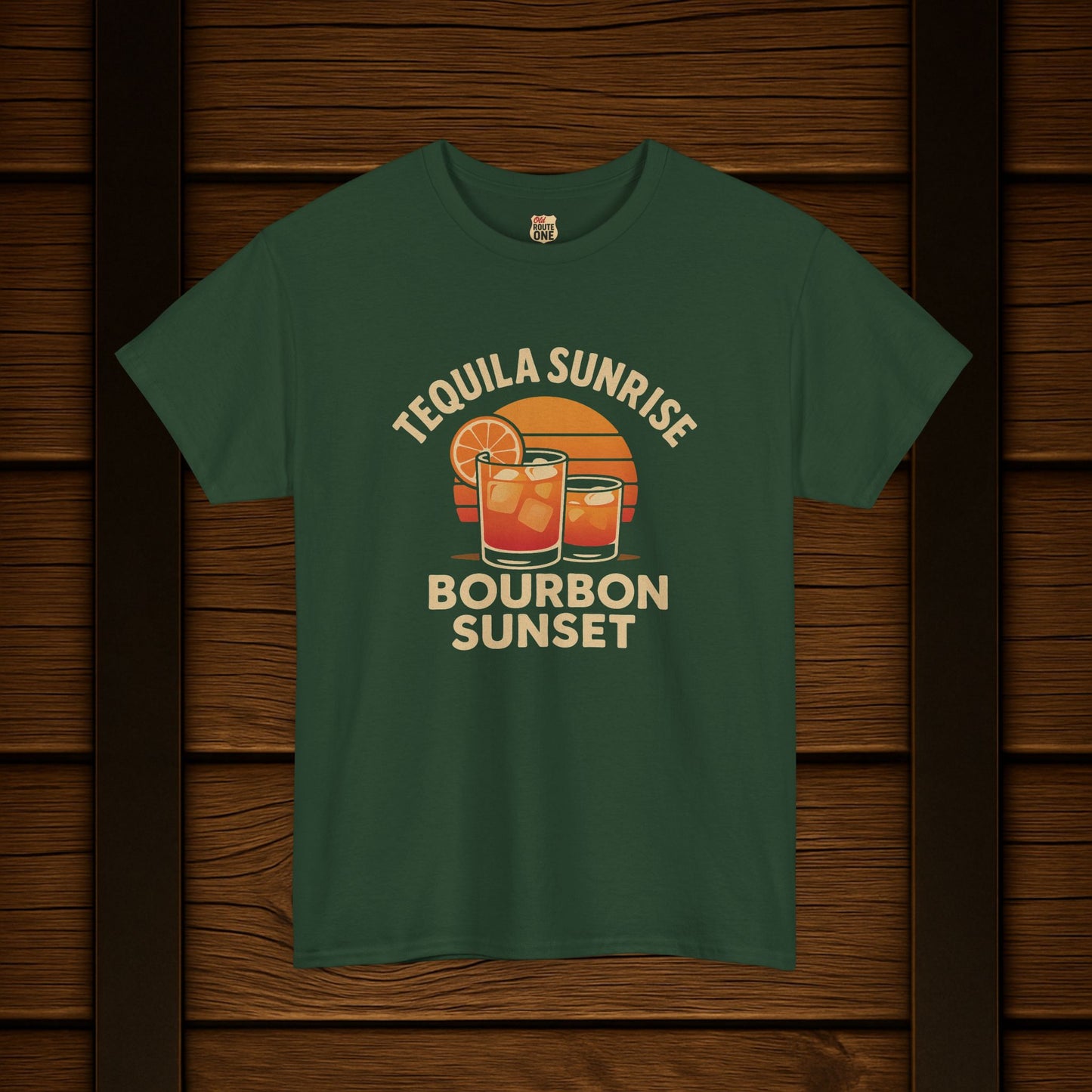 Tequila Sunrise Bourbon Sunset T-shirt