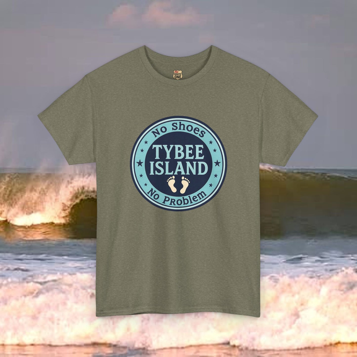 Tybee Island No Shoes No Problem , Everyday Tees, Gift for Him/Her, Comfortable Fashion, Eco-Friendly