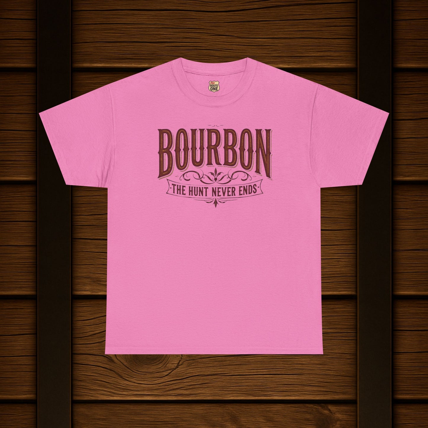 Bourbon The Hunt Never Ends T-shirt