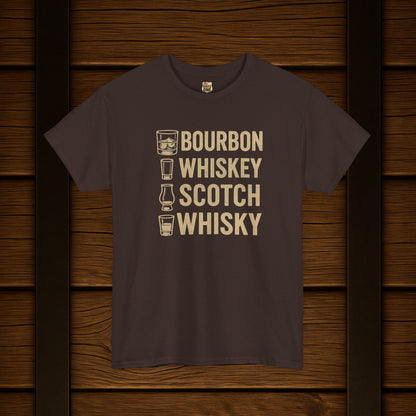 Bourbon Whiskey Scotch Whisky T-shirt