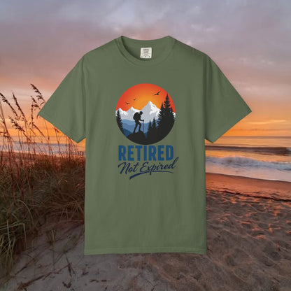 Retired Not Expired, Retirement Gift T-Shirt Dad Birthday tshirt Granddad gift Retired Father Gift Shirt Nature Lover Gift Hiking Tee Outdoors shirt