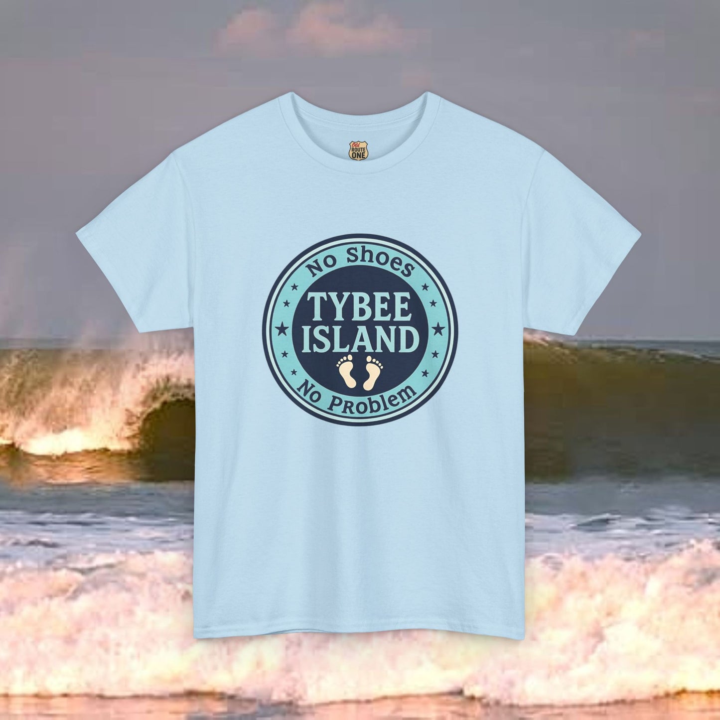 Tybee Island No Shoes No Problem , Everyday Tees, Gift for Him/Her, Comfortable Fashion, Eco-Friendly