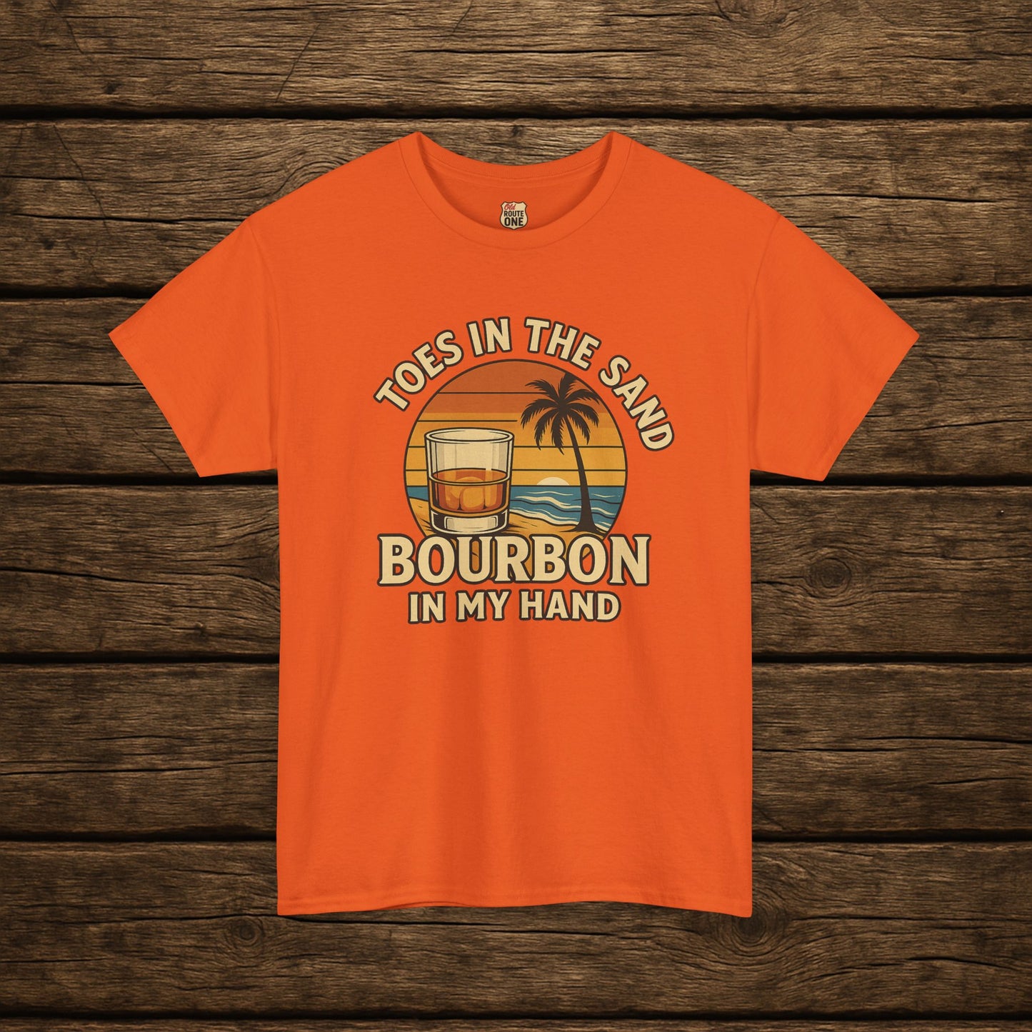 NEW Toes in the Sand Bourbon in my Hand shirt
