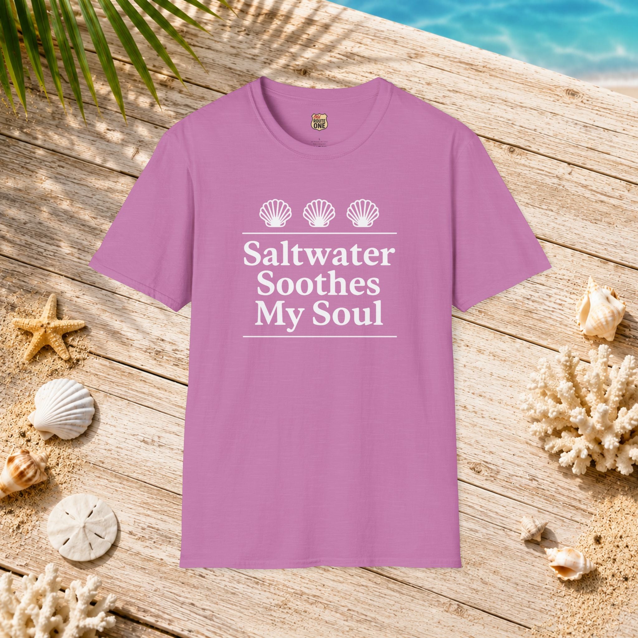 Saltwater Soothes My Soul shell t-shirt