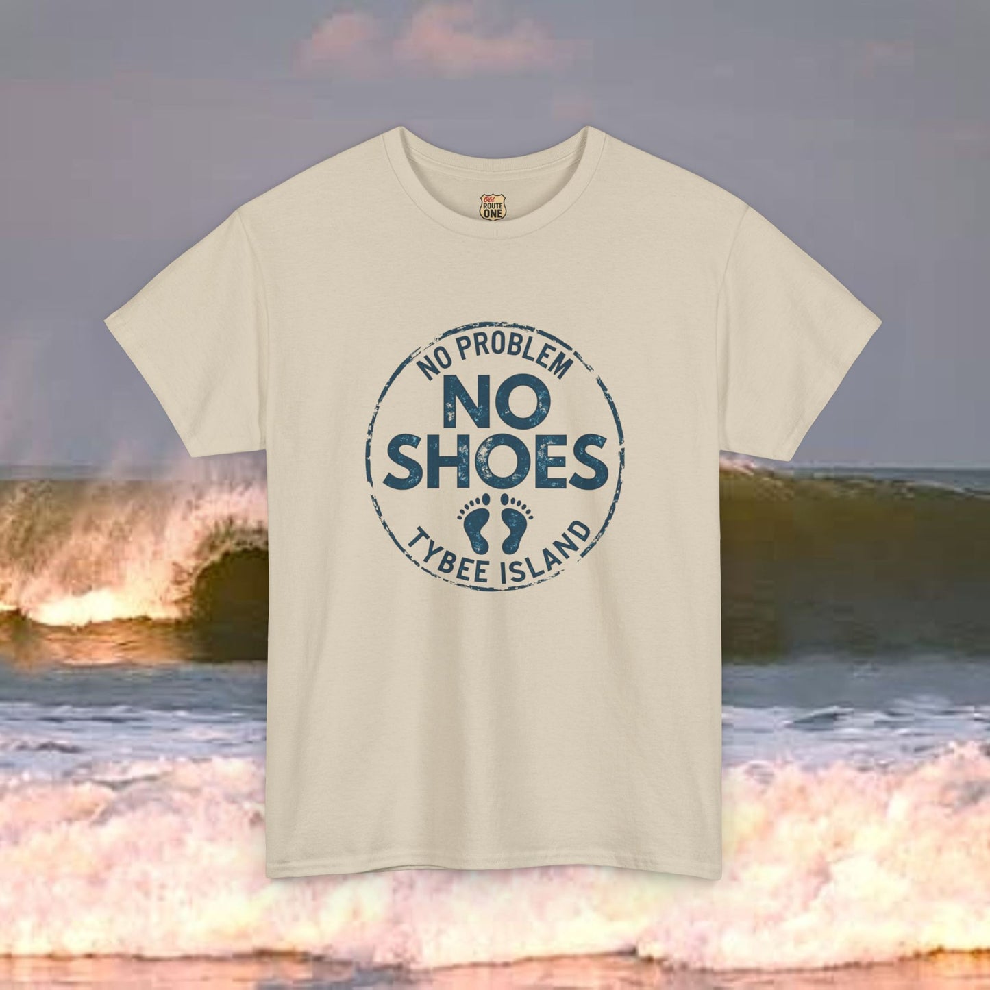 Tybee Island No Shoes No Problem, Everyday Tees, Gift for Him/Her, Comfortable Fashion, Eco-Friendly