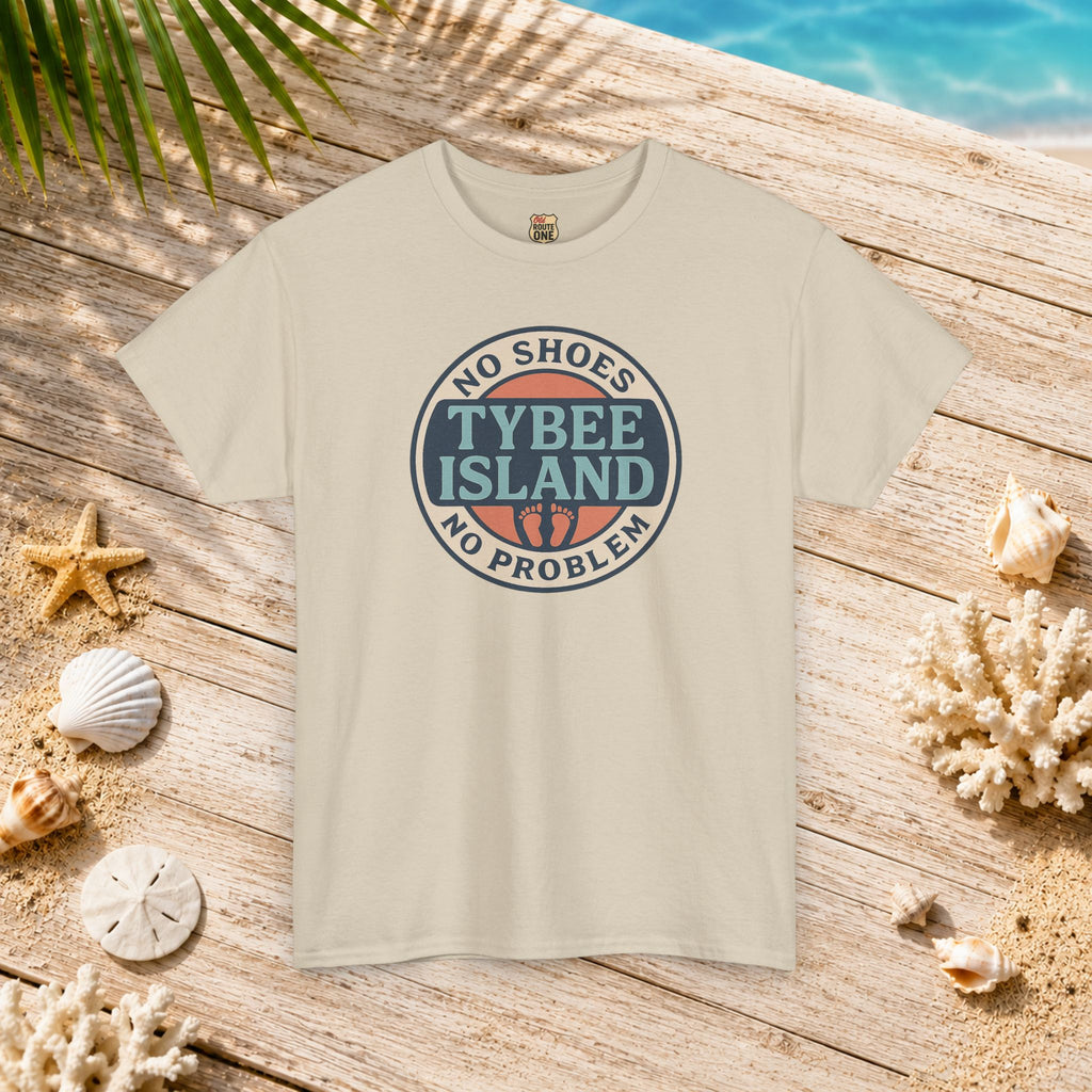 Tybee Island No Shoes No Problem , Everyday Tees
