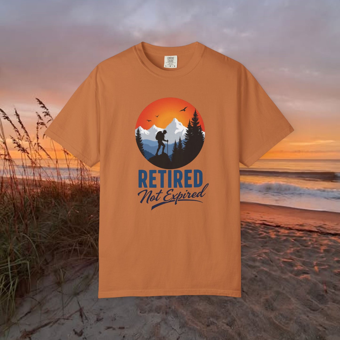 Retired Not Expired, Retirement Gift T-Shirt Dad Birthday tshirt Granddad gift Retired Father Gift Shirt Nature Lover Gift Hiking Tee Outdoors shirt
