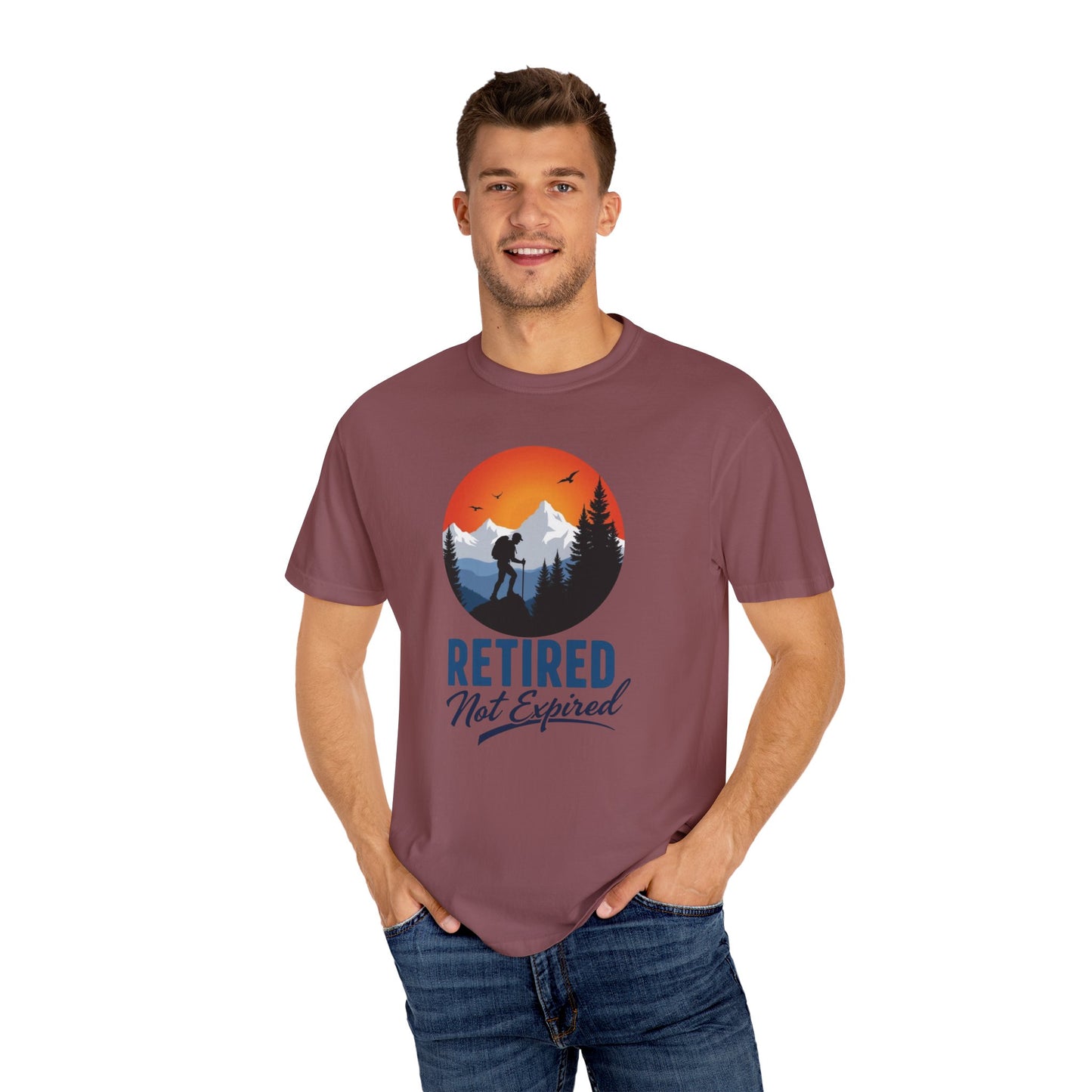 Retired Not Expired, Retirement Gift T-Shirt Dad Birthday tshirt Granddad gift Retired Father Gift Shirt Nature Lover Gift Hiking Tee Outdoors shirt