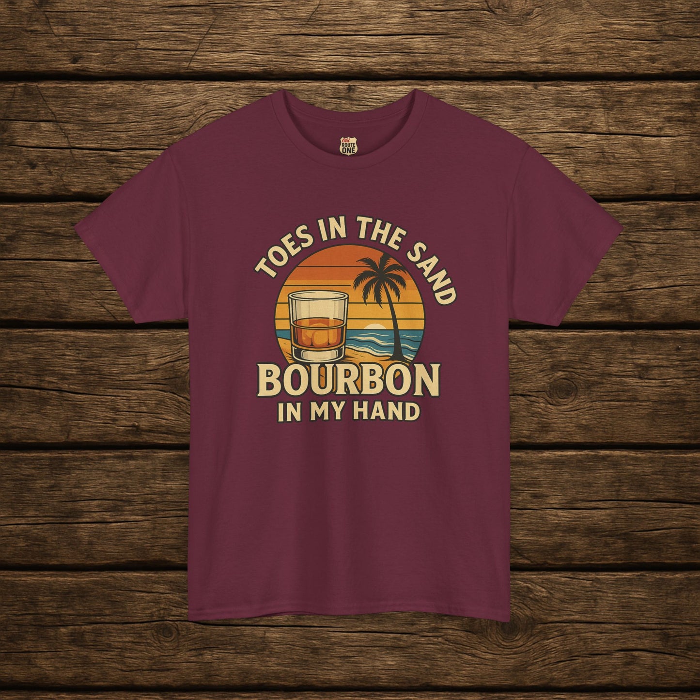 NEW Toes in the Sand Bourbon in my Hand shirt