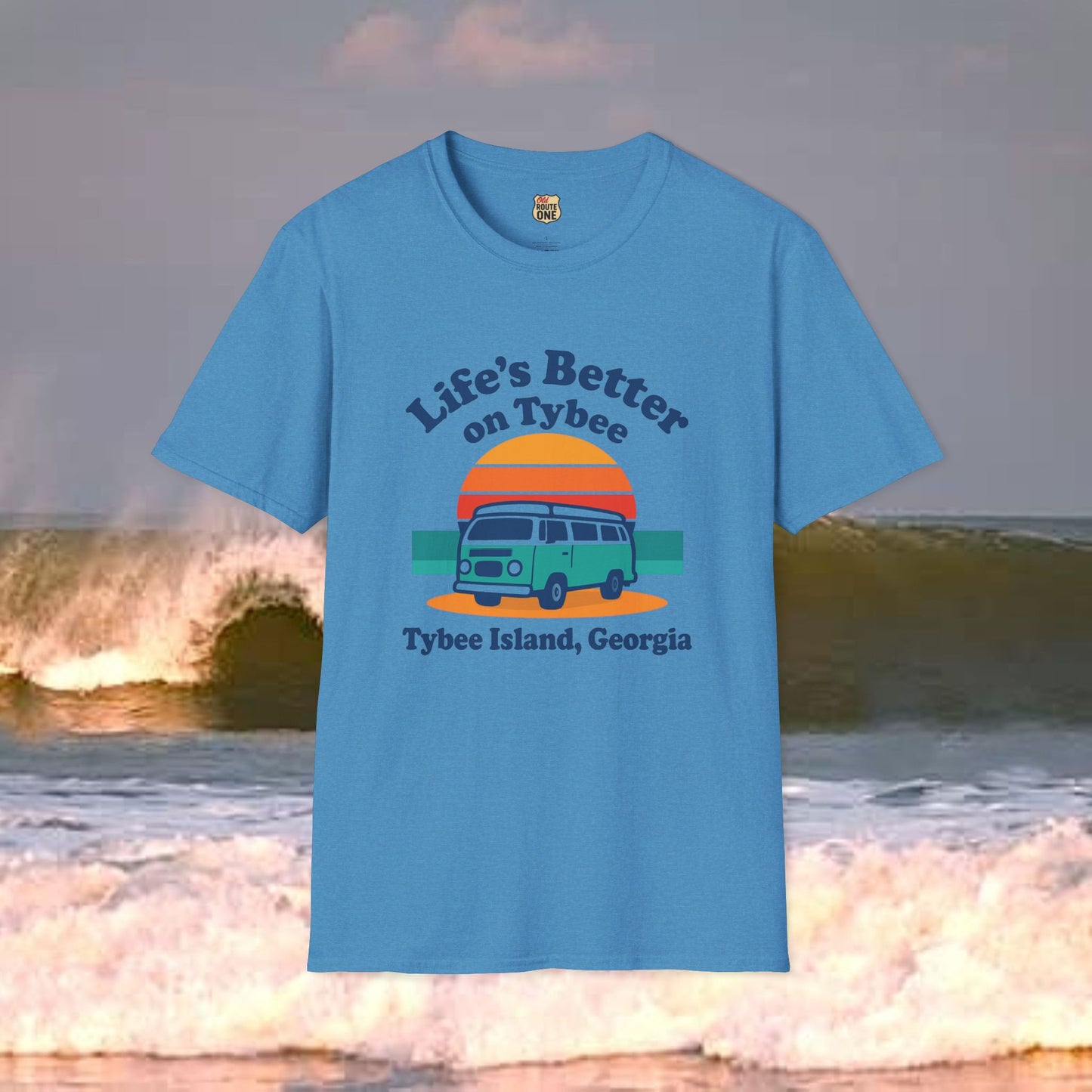 Life's Better On Tybee, Gildan 64000 Softstyle T-Shirt, Comfortable Graphic Tee, Casual Wear, Gift for Him/Her, Everyday Style, Summer Essential