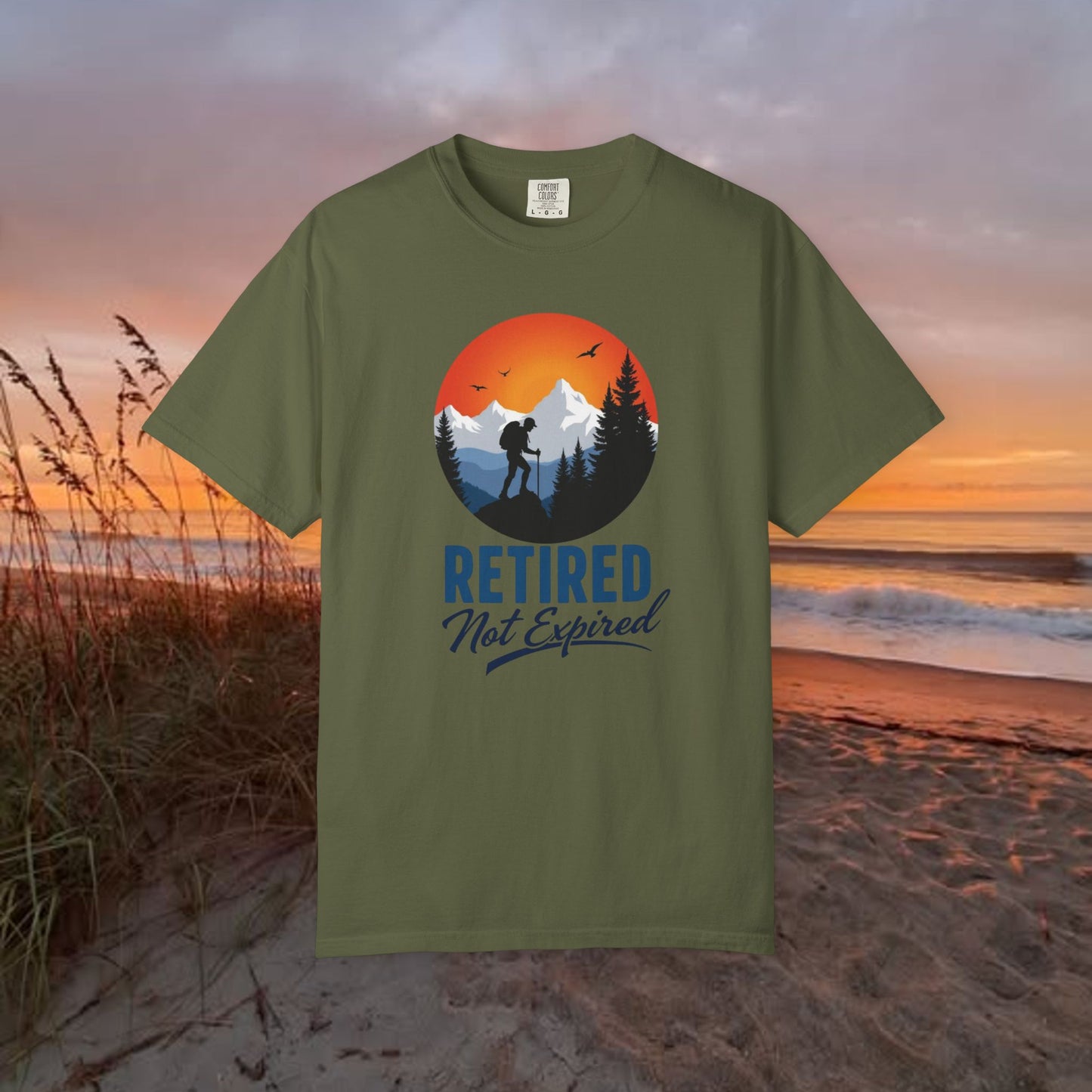 Retired Not Expired, Retirement Gift T-Shirt Dad Birthday tshirt Granddad gift Retired Father Gift Shirt Nature Lover Gift Hiking Tee Outdoors shirt