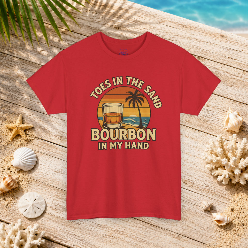 Toes in the Sand Bourbon in my Hand Tee