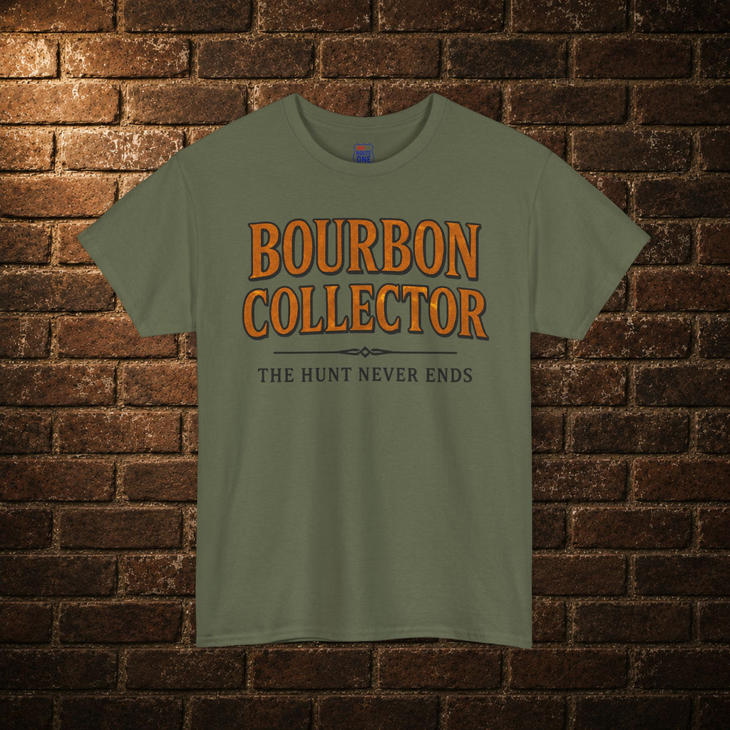 Bourbon Collector The Hunt Never Ends t-shirt