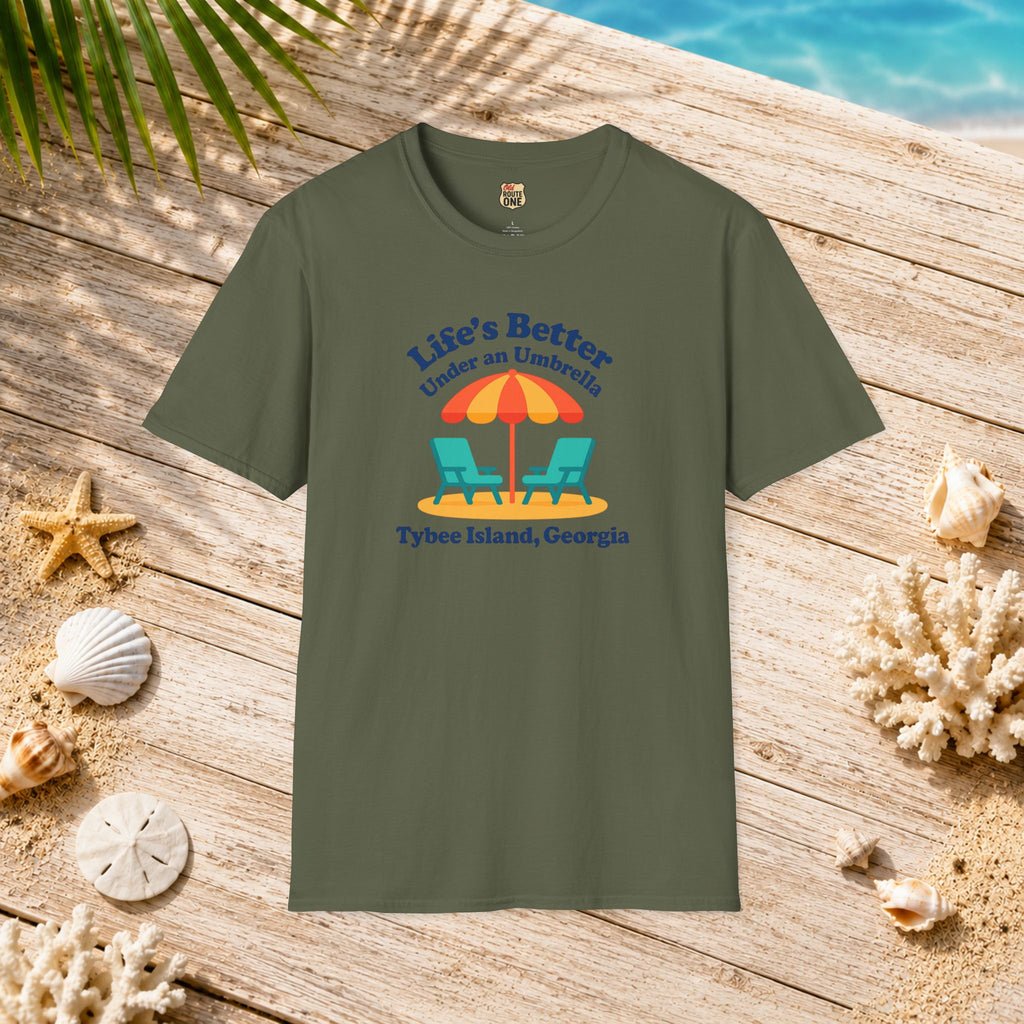 Life's Better Under an Umbrella Tybee Island tee