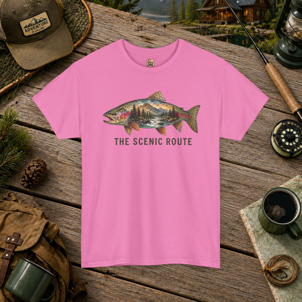Scenic Route Trout Fishing T‑Shirt