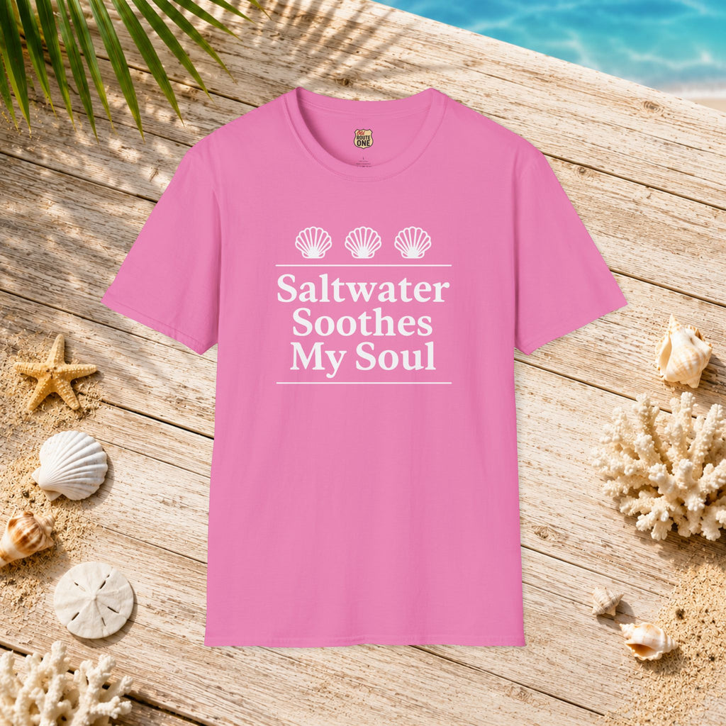 Saltwater Soothes My Soul shell t-shirt