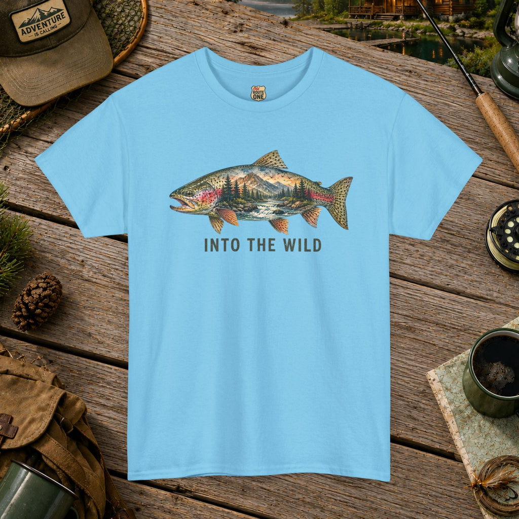 Into The Wild Trout T-Shirt – Fishing Nature Tee